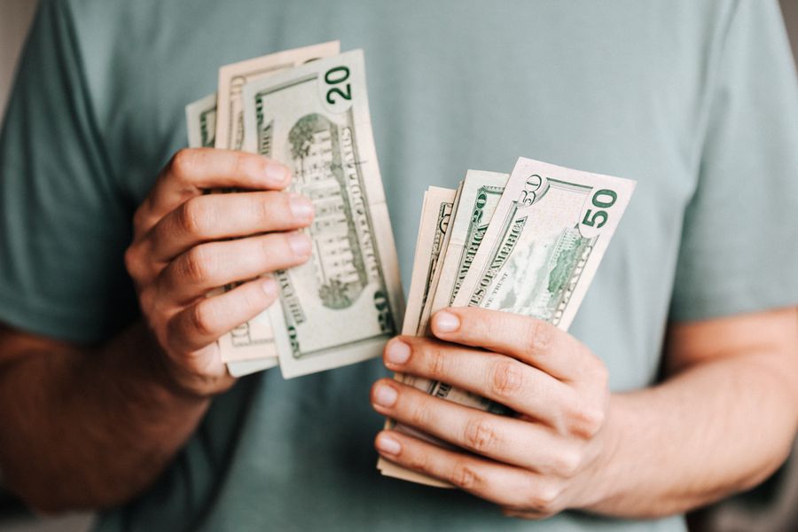Person rebuilding finances
