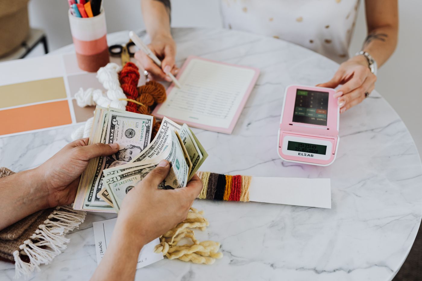 Person reviewing loan options on a phone